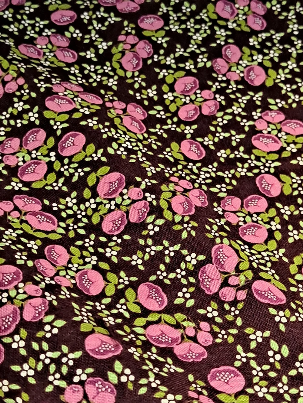 Vera Bradley Merlot Quilted Cotton Stitched Floral Zip Padded Laptop Sleeve